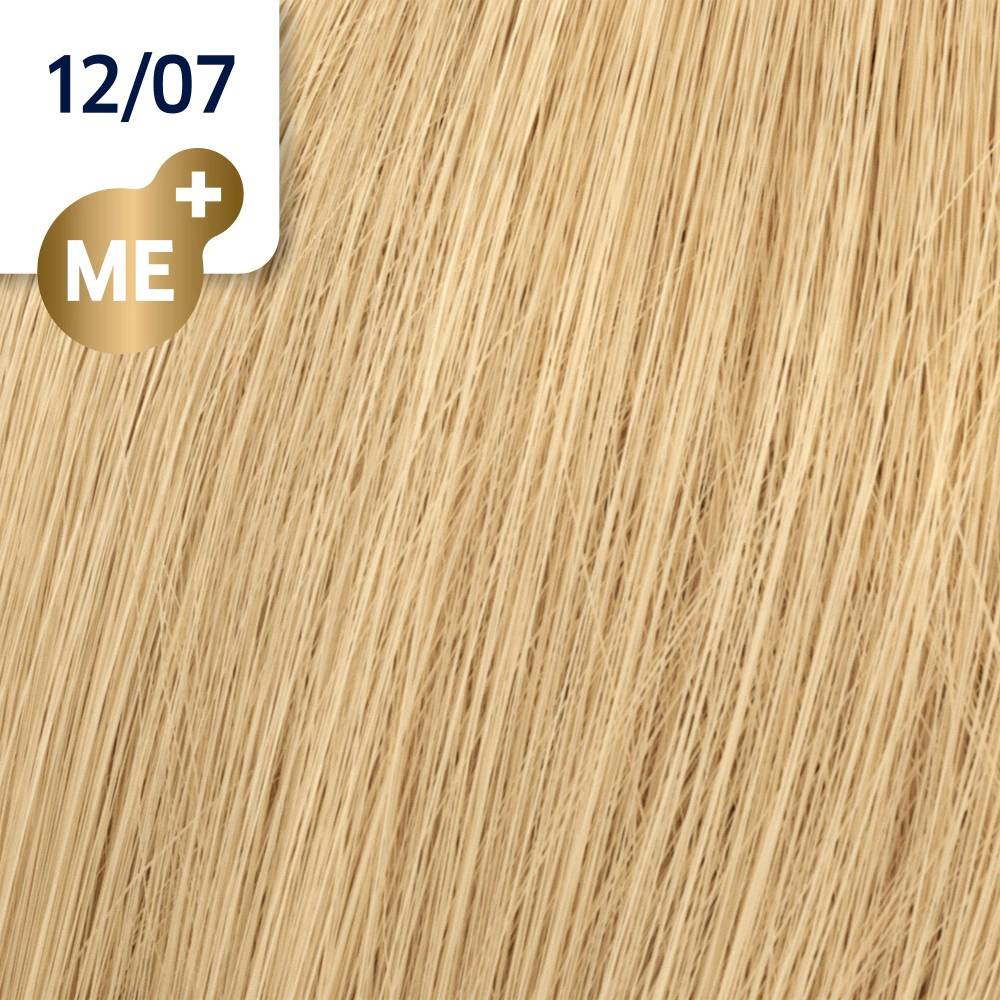 Wella Koleston Perfect Me+ Hajfesték - 12/07 - 60ml - Barnás Természetes Speciál Szőke főképe